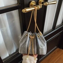 Fashionable, Compact, Lightweight, Simple Style. Spring 2026 New Model. Stylish And Elegant Women's Chain Bag. - Black - View 4