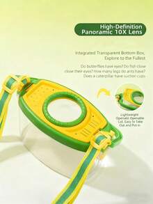 Children's Outdoor Exploration Insect Collection Set, Suitable For Elementary And Kindergarten Bug Catching Toys, Includes Magnifying Glass, Observation Box, Insect Tweezers, Storage Bag, Easy To Carry, Applicable For Outdoor Exploration, Spring Outings, Park Play And Insect Exploration Tool Set. Camping, Gardening, Holiday Birthday Novelty Gift - Multicolor - View 4
