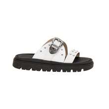 Women's Platform Sandal With Blogger Style, Soft Platform Sole, Moleca 5504.103, Beach Style With Buckle. - 黑與白 - 查看 5