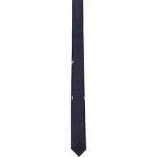 Thom Browne Navy Jacquard Tennis Icon Classic Tie |  | Men Ties - Default - View 2