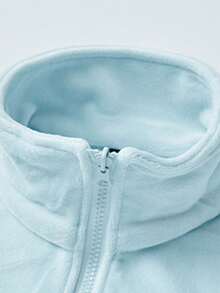 三合一女士户外外套套装，包含抓绒内衬和防风外层 - 淺藍色 - 查看 5