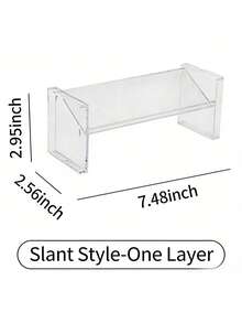 Multi-Layer Acrylic Transparent Desktop Organizer Rack, Creative Display Stand For Stationery, Cosmetics, Lipstick, Jewelry, Makeup Brushes, Skincare Products, Space-Saving Countertop Storage - Multicolor - View 9