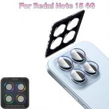 Camera Lens Protector Film, Compatible With Redmi Note 15 4G/15 5G/15 Pro 4G/15 Pro 5G/15 Pro+, Metal Tempered Lens Protector Film, Lens Protector Sticker, Lens Protector Pad, Camera Lens Protector Film | 9H Tempered Glass, Scratch-Resistant, Bubble-Free, Easy To Install, Compatible With Phone Case Design, Durable Phone Accessory - Multicolor - View 20