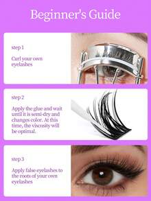 [HACHIMEE] Eid Mubarak Soft & Comfortable Eyelash Extensions, Natural Look, Easy To Wear - Black - View 9