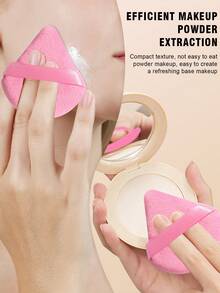 14PCS Makeup Tools Set Including:3PCS Mini Air Cushion Powder Puffs+3PCS Mini Makeup Sponges+4PCS Triangle Powder Puffs+4PCS Makeup Sponges - Multicolor - View 7