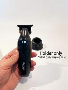 Kemei KM-1743 男士电动理发器，带握柄，家用理发器，适合全家使用，0mm 间隙修型刀头，T 型刀片造型修剪器，男士新宠，热销胡须修剪器，USB 充电式专业理发器 - 彩色 - 查看 8