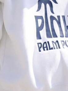 White Oversized Pink Tree 'PUFF' Hoodie - Urban Casual Streetwear Sweatshirt Teens & Young Adults,Hoodie,Winter Clothes Women,Hoodies Women,Valentine's Day,Valentine Outfits WomenCasual Daily Wear - 黑色 - 查看 7