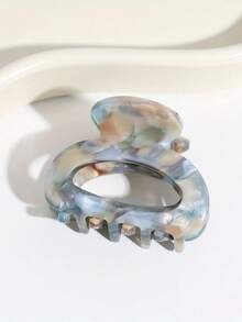 1 Peça Presilha de Cabelo de Acetato com Estampa de Leopardo, Presilha de Cabelo Minimalista Retrô, Acessório Elegante para Uso Diário, Férias, Transporte, Festa, Reunião, Presente Ideal para Mulheres, Presilha de Cabelo da Moda de Volta às Aulas - Multicolorido - Visão 6