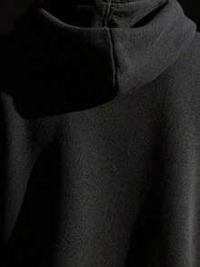 Black Hoodie With Web Graphic _ Oversized Streetwear Hoodie _ Gothic Style Sweatshirt _ Unisex Casuaclearance  For Women - Black 6 - 查看 3