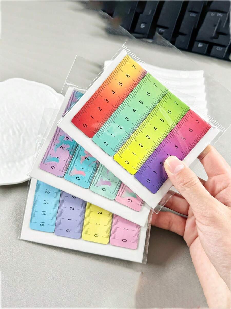 12 piezas de marcadores de libros magnéticos multifuncionales creativos como pequeños regalos culturales y creativos para recompensar a los estudiantes, suministros de papelería magnéticos. - Multicolor - Ver 1