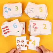 16pcs Montessori Puzzle Set, Early Education Puzzle Toys, Interesting Early Education Puzzle Game, Simple And Easy To Play, Puzzle Game, Puzzle Gift, Teaching Supplies, Classroom Supplies, Student Supplies, Stationery, School Supplies, Back To School Gift, Children's Birthday Gift - Multicolor - View 6