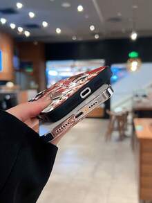 Estuche para teléfono con patrón de acción de equipo de baloncesto Compatible con estuches para teléfonos   17  16 Pro Max  15 Pro Max  13 y  12 Material de TPU A prueba de golpes, caídas e impermeable Un gran regalo para fanáticos de los deportes, familiares, amigos, amantes, novios, novias y el Día de San Valentín - Negro - Ver 5