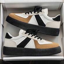 男士德式鞋，2026春季新款，厚底增高运动休闲鞋，百搭鞋款 - 黑色 - 查看 6