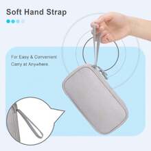 USB Organizador electrónico Bolsa de cable tecnología Estuche de Estuche de cargador para SanDisk/SamData/ Unidades flash USB Jump Drive Memory Stick, tarjeta SD, cable, Gris,40873430 - Azul - Ver 5