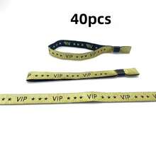 40 chiếc/5 chiếc Vòng tay dùng cho hoạt động, tiệc tùng, đám cưới, quán bar, sự kiện, cuộc thi, nhãn dệt, quầy lễ tân VIP, vòng đeo tay - Nhiều màu - Xem 7