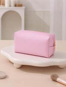 1pc PU Leather Octagon Cosmetic Bag, Fashion Travel Organizer Pouch, Large Capacity Zipper Makeup Bag, Suitable For Pads, Headphones, Chargers, Lipsticks, Cosmetics, Perfumes, Skincare, Home Decor, Gifts For Moms, Women, Nurses, Students - Multicolor - View 11