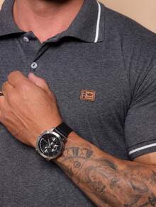 Kit Of 2 High Quality Polo Shirts 100% Cotton Men's Basic T-Shirt Autumn Spring Spring/Autumn Summer Winter All Spring/Summer Autumn/Winter Spring/Summer/Autumn Regular Fit Christmas Thanksgiving Valentine's Day Pride Month Teacher's Day Father's Day Polo Shirt - 馬沙拉和鉛 - 查看 3