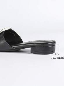 Latest Women Flat Casual Slippers, Camellia Slippers, Half Slippers, Sandals - Black - View 9