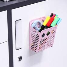 Magnetic Pencil Holder - Magnetic Locker Organizer, 1 Pack Pen Holder Locker Accessories For School And Office (1 Pack Black) - 1 Gói Màu Hồng - Xem 7