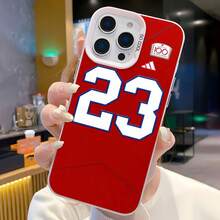 Athletic Jersey Number Design Phone Case Compatible With Samsung Phone Cases  12 13 14 15 Pro  14 Plus  15 16 Pro Max  17  17 Pro  17 Pro Max And  17 Air Made Of TPU Material It Provides Anti-Slip And Anti-Drop Functions Features A Stylish Design High Aesthetic Appeal And A Comfortable Feel It's A Great Gift For Yourself Family Friends And Loved Ones - White - View 2