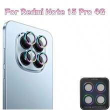 Camera Lens Protector Film, Compatible With Redmi Note 15 4G/15 5G/15 Pro 4G/15 Pro 5G/15 Pro+, Metal Tempered Lens Protector Film, Lens Protector Sticker, Lens Protector Pad, Camera Lens Protector Film | 9H Tempered Glass, Scratch-Resistant, Bubble-Free, Easy To Install, Compatible With Phone Case Design, Durable Phone Accessory - Multicolor - View 12