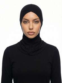 二合一闪亮波西米亚风涤纶发带兼针织帽，镂空针织设计，有助于修饰脸型，夏季 - 彩色 - 查看 4