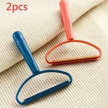 2pcs Random Color Handheld Fabric Shaver, Plastic Handle, Rust-Proof Copper Blade Shaver, Pet Hair Remover, Carpet Lint Remover, Suitable For Carpets, Car Mats, Sofas, Pet Beds, Furniture And Carpets, Effective For Removing Fuzz And Hair From Woven Fabrics, Carpets And Other Textiles, Not Suitable For Knitted Sweaters - Multicolor - View 17