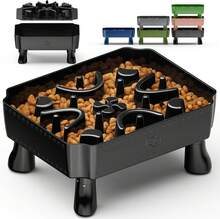 Slow Feeder Dog Bowl With Maze Puzzle Anti Choking Interactive Feeder For Small Medium Dogs Black - Đen - Xem 8