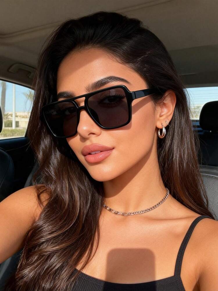 1 Pair/2-3 Pairs Women's Korean Style Leopard Print Aviator Glasses- Suitable For Back To School, Beach Vacation, Music Festivals, Streetwear And Daily Outfit | Fashion Accessory - Multicolor - View 15