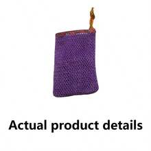 1pc Multicolored Reusable Exfoliating Soap Saver Pouch, Mesh Nylon Soap Saver Bag With Drawstring, Knotted Shower Soap Bags For Foaming, Body Scrubber, Back Scrubber Skin Smoother For Exfoliating Dirt And Dead Skin, Personal Care Body Cleaning Tools, Bathroom Gadgets, Bathroom Decoration, Bathroom Accessories, Bath Brushes, Sponges & Bath Towels