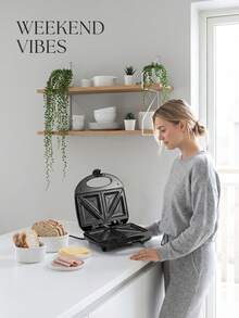 SOKANY08112 Home Breakfast Sandwich Maker Toaster Oven Sandwich Machine - Black - View 4