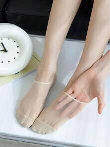 4 Pairs Ramadan Boat Socks For Women, Pure Cotton Thin Breathable Moisture-Wicking Invisible Ankle Socks, Summer - Multicolor - View 5