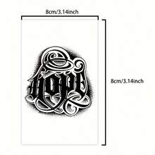 酷希望临时纹身贴纸，适用于手背和手臂，草本半永久防水持久不反光纹身贴纸，男女通用 - 聖誕節 - 查看 4