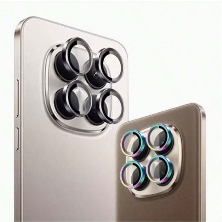 Camera Lens Protector Film, Compatible With Redmi Note 15 4G/15 5G/15 Pro 4G/15 Pro 5G/15 Pro+, Metal Tempered Lens Protector Film, Lens Protector Sticker, Lens Protector Pad, Camera Lens Protector Film | 9H Tempered Glass, Scratch-Resistant, Bubble-Free, Easy To Install, Compatible With Phone Case Design, Durable Phone Accessory - Multicolor - View 1