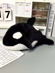 1个鲸鱼和海豚铅笔盒，海洋系列铅笔盒，大容量铅笔盒，加厚鲨鱼铅笔盒，趣味动物文具收纳袋，铅笔盒/铅笔架。 - 彩色 - 查看 6