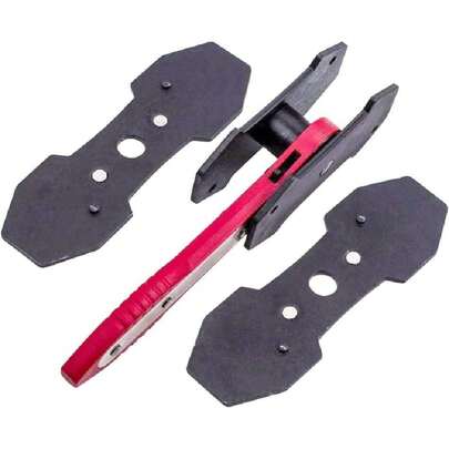 Brake Caliper Press Tool With Extra 2PCS Steel Plates, Car Wheel Caliper Piston Spreader Tool, 360 Degree Swing Ratchet Brake Wrench Tool, Brake Caliper Hanger (1PC),40893315