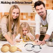 Concha Cutter Mexican Bread Mold Made Of Stainless Steel Concha Stamp Two Sided Mold For Pan Dulce Mexicano Cortadora De Pan, Bread Shape Cutter - 銀色 - 查看 3