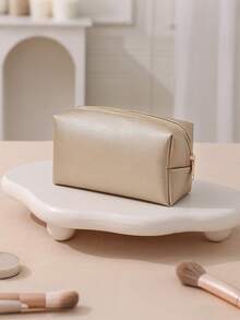 1pc PU Leather Octagon Cosmetic Bag, Fashion Travel Organizer Pouch, Large Capacity Zipper Makeup Bag, Suitable For Pads, Headphones, Chargers, Lipsticks, Cosmetics, Perfumes, Skincare, Home Decor, Gifts For Moms, Women, Nurses, Students - Multicolor - View 14