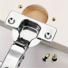 50/80pcs Reusable Hinge Extension Inserts - Sturdy Metal Furniture Connectors, Seamless Design, Golden-Plated - Multicolor - View 6