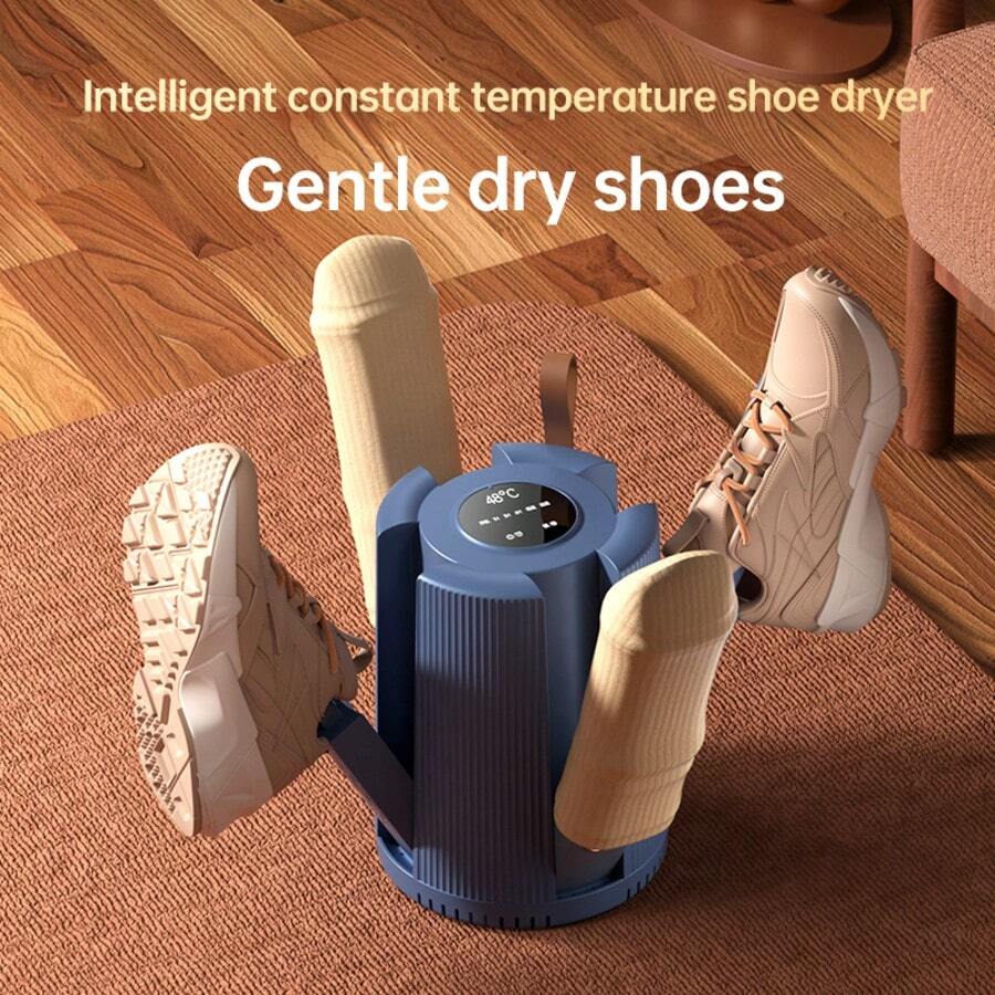 OBOVAY Automatic Shoe Dryer With Timer Function, Fast Deodorization, Foldable Design, Suitable For Sneakers, Leather Shoes, Boots, Portable UV Electric Shoe Dryer, Compact, Modern Shoe Care Tool - Multicolor - View 1