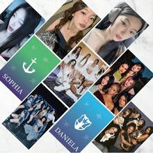 1套/55张 Kaz Ael 激光全息照片卡，手工制作 K-Pop 女团专辑主题粉丝周边 - 彩色 - 查看 5