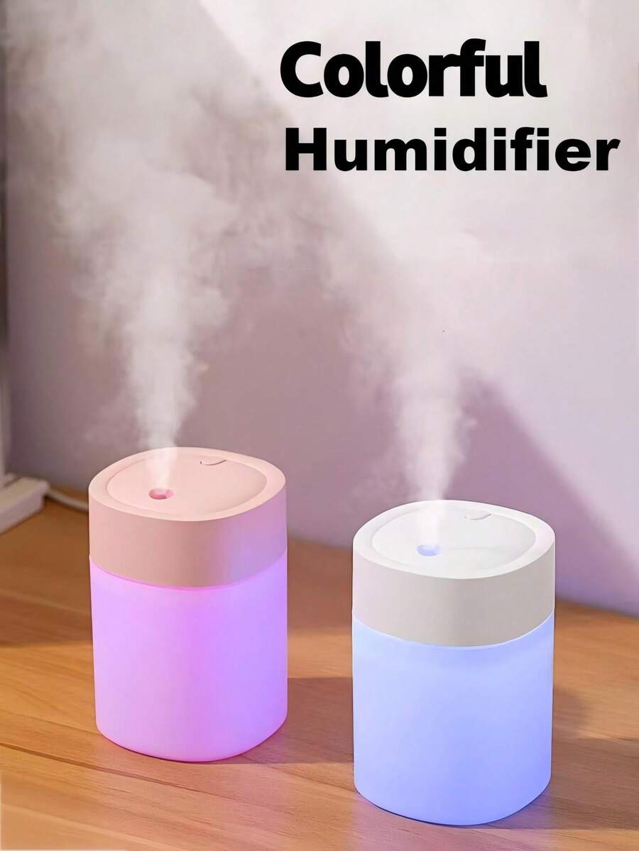 1个迷你USB供电加湿器，200毫升容量，低噪音，喷雾式，适用于家庭、卧室、浴室 - 多色 - 查看 1