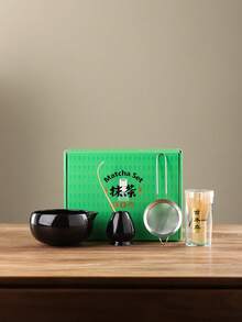 Bộ dụng cụ pha trà Matcha kiểu Nhật 5 món (Đóng gói thường/Hộp màu/Hộp cầm tay) – Bát trà Matcha tráng men nung thủ công với hoa văn tinh tế & bộ đánh trà Matcha, bộ dụng cụ pha trà Matcha truyền thống thời nhà Tống, lý tưởng để pha Matcha Latte, món quà hoàn hảo cho người yêu thích Matcha. - Bao bì hộp màu - Xem 13