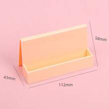 Ins Style Creative Desktop Business Card Holder; Minimalist Plastic Single-Layer Business Card Stand - Single-seat Business Card Holder - View 4