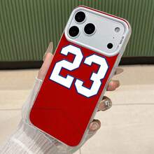 Athletic Jersey Number Design Phone Case Compatible With Samsung Phone Cases  12 13 14 15 Pro  14 Plus  15 16 Pro Max  17  17 Pro  17 Pro Max And  17 Air Made Of TPU Material It Provides Anti-Slip And Anti-Drop Functions Features A Stylish Design High Aesthetic Appeal And A Comfortable Feel It's A Great Gift For Yourself Family Friends And Loved Ones - White - View 3
