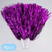 2/4/6/12pcs Cheerleading Handheld Flowers, Cheerleading Pom Poms, Cheerleading Pompoms, Dance & Sports Accessories