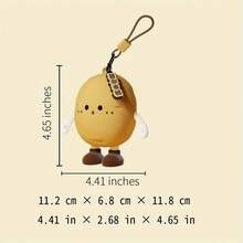 1个可重复使用的硅胶蔬菜图案耳机套，小钱包，收纳袋 - 彩色 - 查看 7