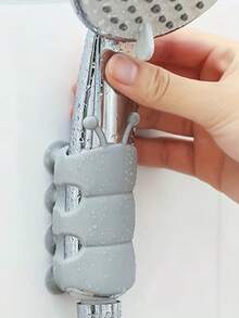 2pcs/1pc Caterpillar-Shaped Shower Head Holder, Universal Suction Cup Shower Head Base Stand, No Need To Drill Holes, Movable And Fixed Base, Shower Accessory. - Multicolor - View 10