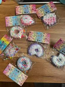 Sac transparent givré pour emballage de boulangerie pour donuts, pain grillé, sac de pain. Jouet de pression en forme de patte de chat chinois lâche, gaufre. Cadeau d'anniversaire, décoration de fête, jouet anti-stress pour étudiants et bureau, cadeau du Nouvel An (certains accessoires aléatoires) - Multicolore - Voir 12
