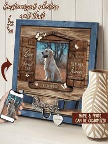 Custom Pet Memorial Gifts And Funeral Announcement Boards - Khaki - View 10